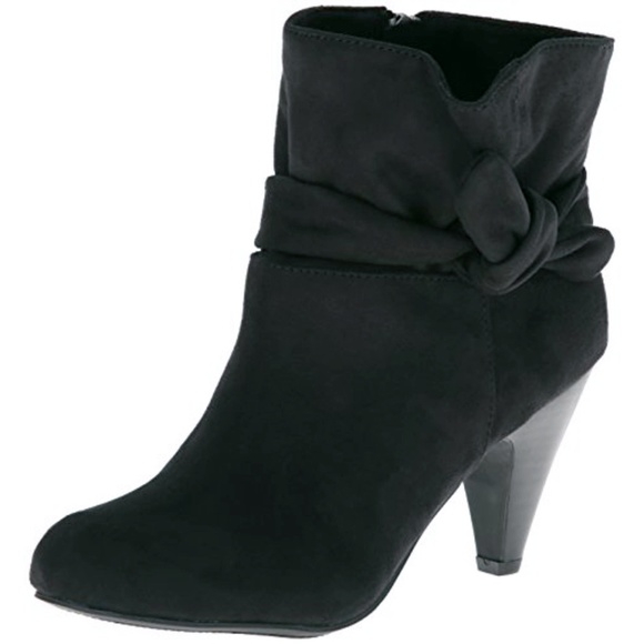 Zigi Soho Shoes - Bow Embellished Suede Heeled Ankle Boots NIB